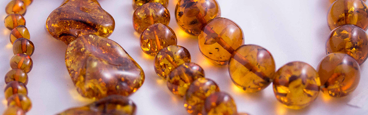 Big Beads of Honey Amber Necklace – The Russian Store