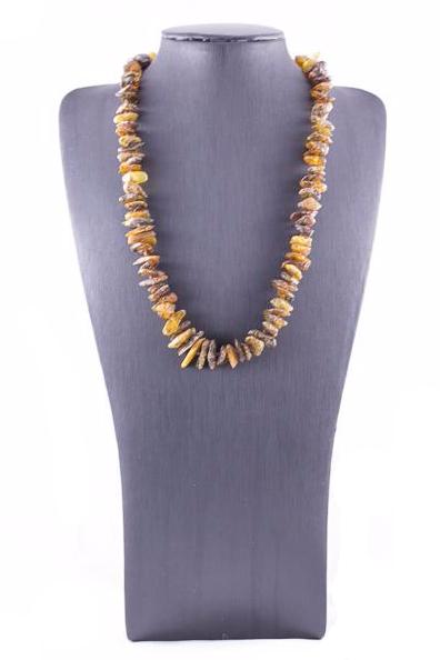 Natural Green Baltic Amber Casual Necklace