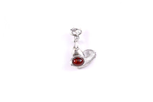 Baltic Amber and Sterling Silver Fashionista Cat Brooch
