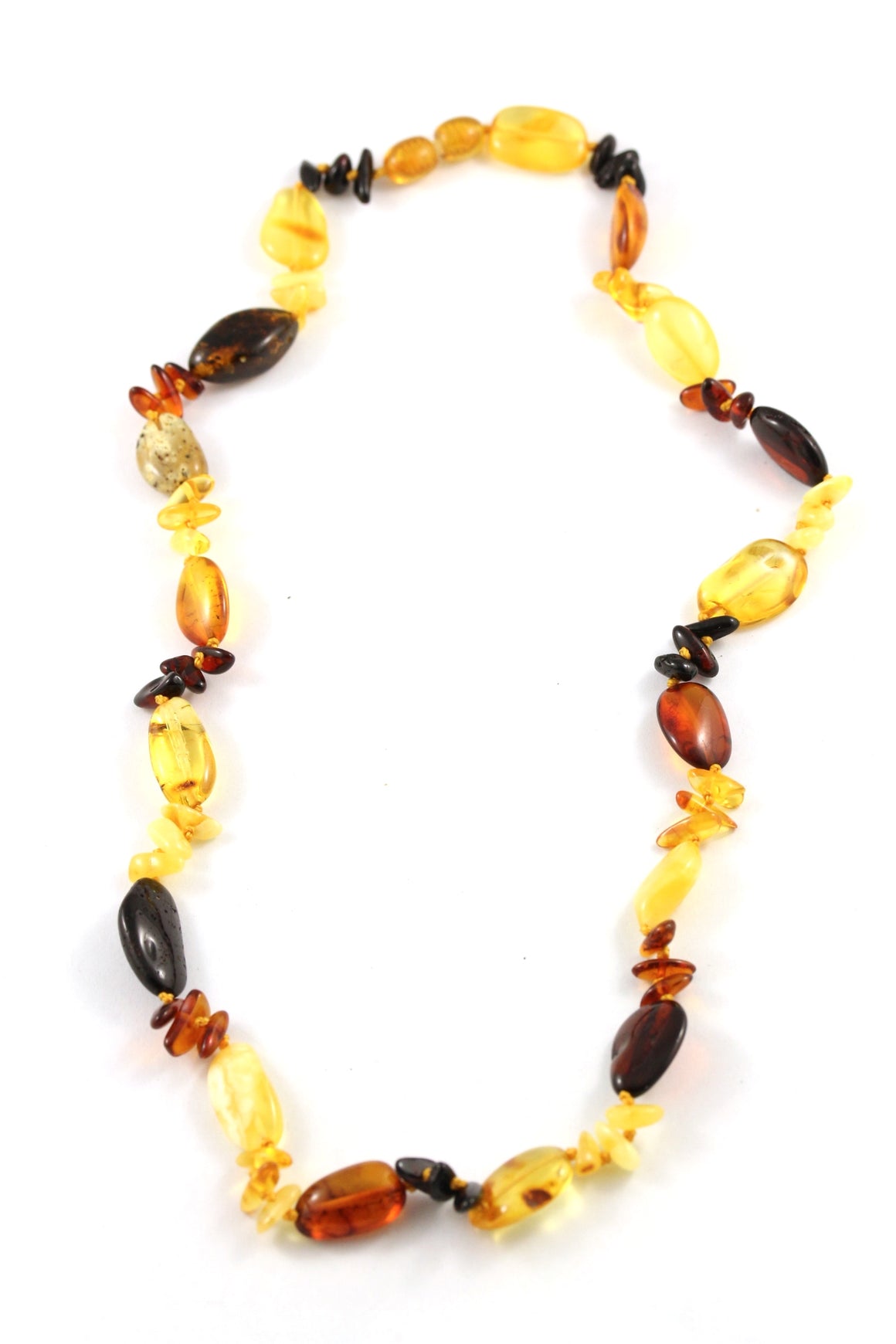 Baltic Amber Multi Bead Necklace multi view
