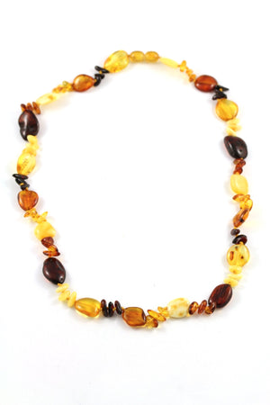 Baltic Amber Multi Bead Necklace multi view