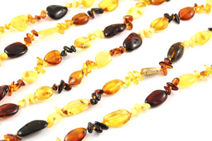 Baltic Amber Multi Bead Necklace multi view
