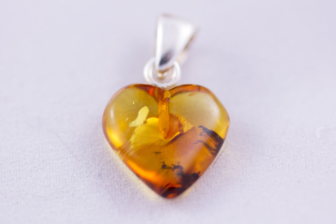Baltic Amber Heart Pendant