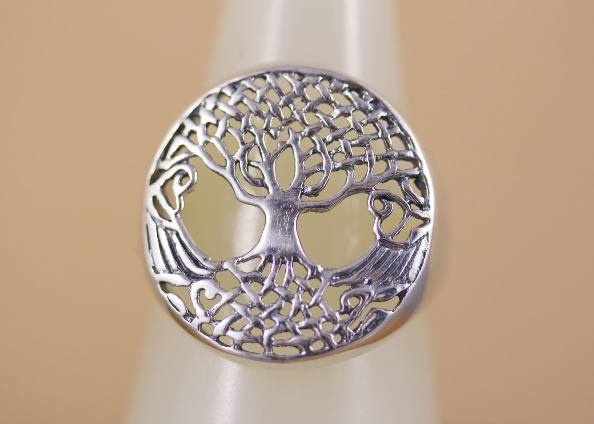 Sterling Silver Tree of Life Celtic Rings