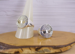 Sterling Silver Tree of Life Celtic Rings